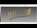 Modeling a curved frame