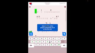 Cryptogram: The Solution For Level 215! - Step by Step Word Brain Puzzle