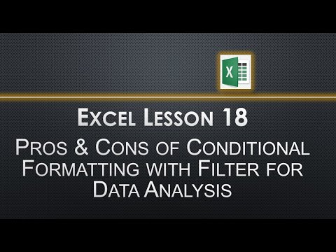 18. Pros & Cons of Conditional Formatting with Filter for Data Analysis ...