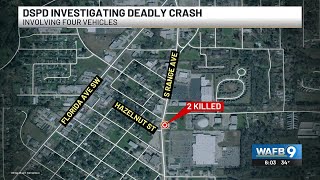 2 people killed in crash in Denham Springs Monday evening