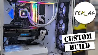 Corsair Crystal 570X White Custom Build With Rtx 2080 Raw Footage - Time Lapse