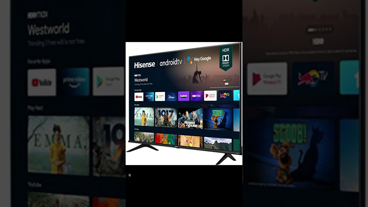 Hisense 55A6G 55-Inch 4K Ultra HD Android Smart TV with Alexa Compatibility (2021 Model)