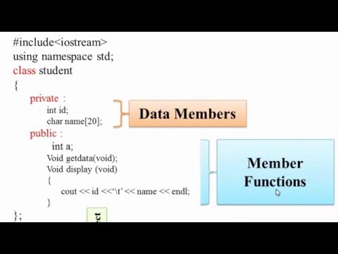 Video 53. Access Class Member using Objects in C (Hindi) - youtube