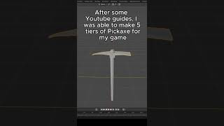 Day 22 - Modelling Pickaxes #robloxgamedesign #blender #blender3d #blender3dmodelling #fyp