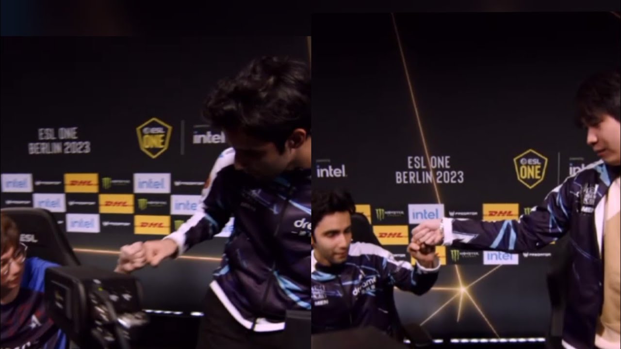 sumail fist bump with boboka and xxs after beating tsm game 1