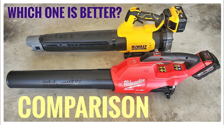 DEWALT 20V Max VS MILWAUKEE M18 Battery Powered Leaf Blower Comparison