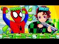 SPIDER-MAN RAPINA LA BANCA PIÙ GRANDE DI GTA 5 CON TANJIRO! IO E DRCAT DIVENTIAMO RICCHISSIMI!