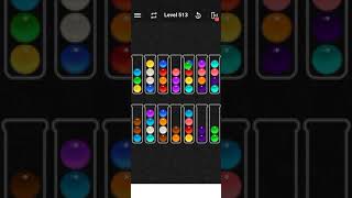 Level 513 of Ball Sort Color water Puzzle