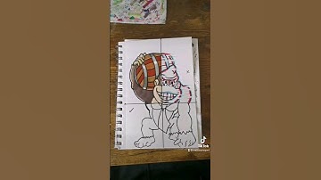 Drawing Donkey Kong✨4 Styles✨ GLITCH #posca #art