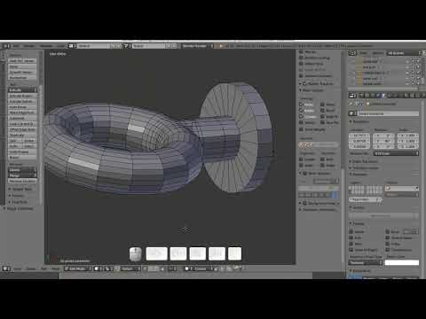 Hexahedral Finite Element Mesh from Blender: Tutorial 4 -- Ring Adaptor