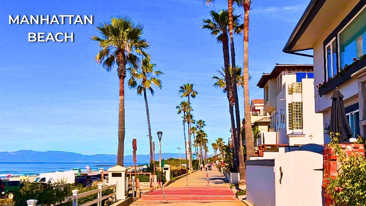 Manhattan Beach to El Porto | 30 Minute Sunshine Walk 4K