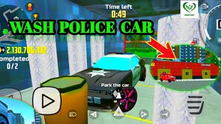 car simulator 2 wash police car