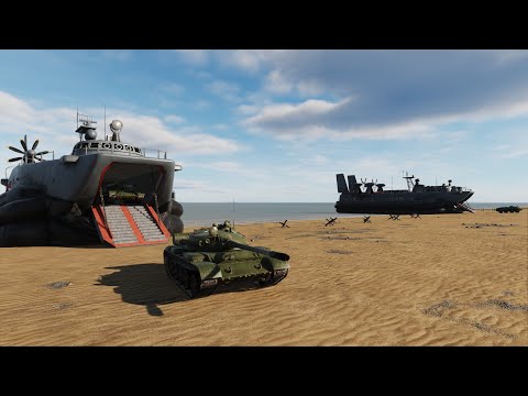 DCS: Cold War Germany - Flying along groups of amphibious ships