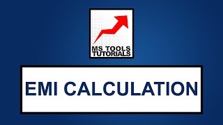EMI Calculation In Excel | MS Tools Tutorials screenshot 3