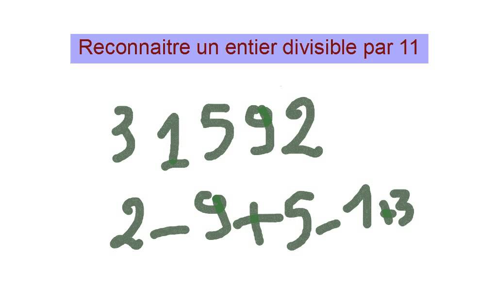 Divisibilité par 11 - YouTube