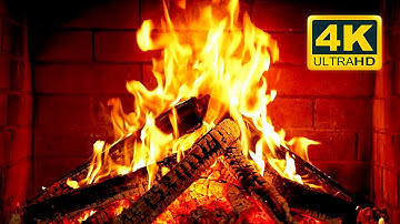 🔥 Cozy Fireplace 4K (12 HOURS). Fireplace with Crackling Fire Sounds. Crackling Fireplace 4K