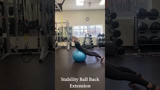 Stability Ball Back Extension