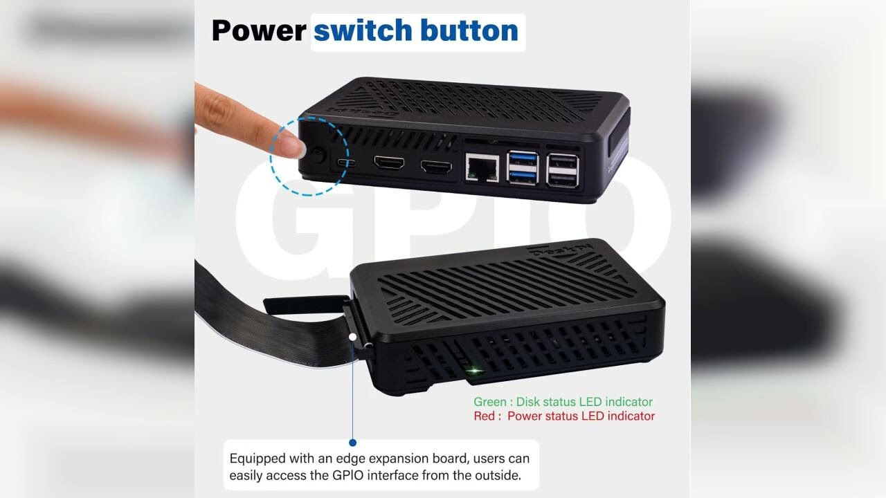 Review: GeeekPi DeskPi Lite Pi5 Case with Power Button,PCIe to M.2 HAT,Active Cooler, and Dual...