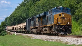 8/19 and 8/20/16: Military Tanks, Sneaky Autoracks, and a 4-Unit Lashup on CSX's Abbeville Sub