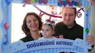 Boryayın Gülnaz Ateş Bor-Cem Bor Evladı Elif Neva Bor'un 1.Yaş Günü 2017  İstanbul