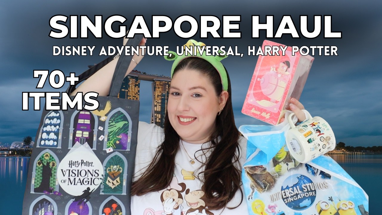 SINGAPORE HAUL: Everything I bought 🛍️ 70+ items! Universal, Disney, Harry Potter, Starbucks...