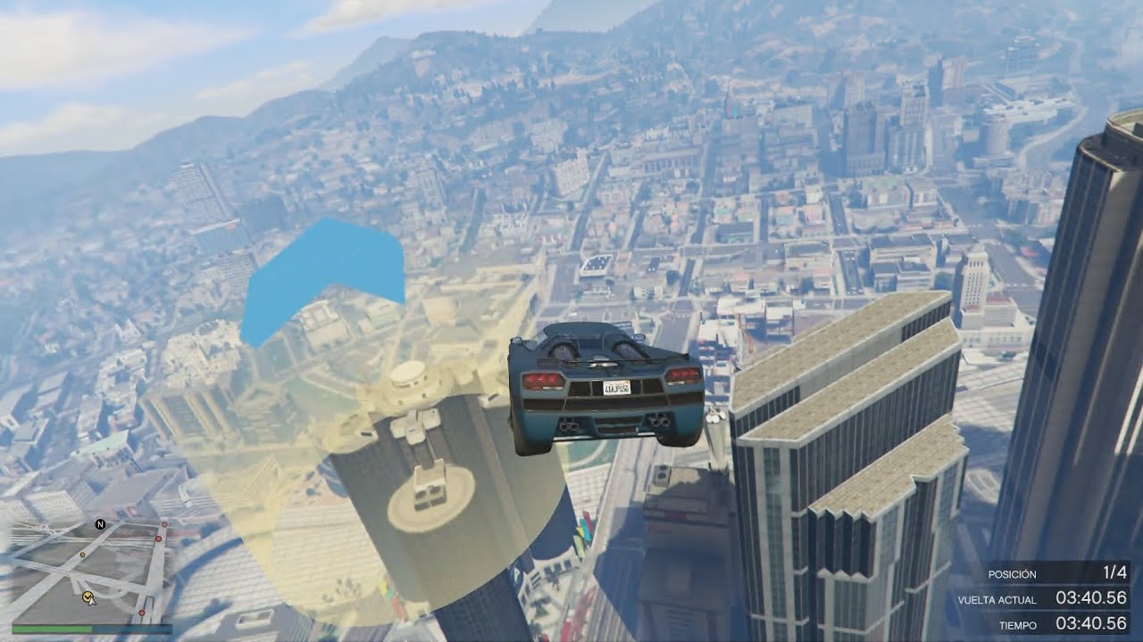 GTA 5 ONLINE - CARRERA DE ALTOS VUELOS!! - CARRERA GTA 5 ONLINE