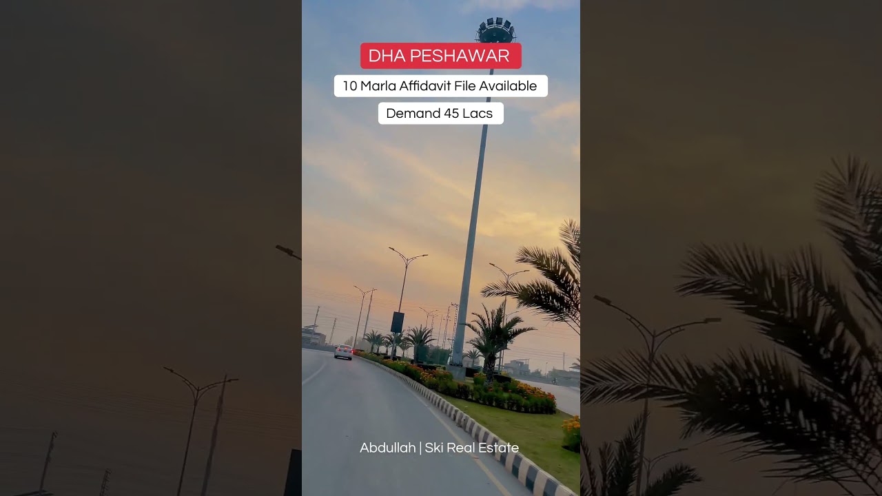 Dha Peshawar 10 Marla Affidavit Files Available For Sale