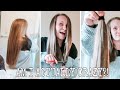 Cutting 10 INCHES off my hair AT HOME!!