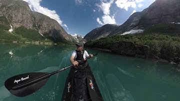 Kayaking in Jølster Norway - Garmin VIRB 360 hyperframe