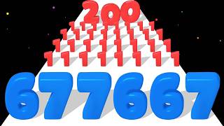 NUMBERS RUN 3D - Number Master Run (67 Math Game) Level Up Number Run Race ASMR Max Level! screenshot 4