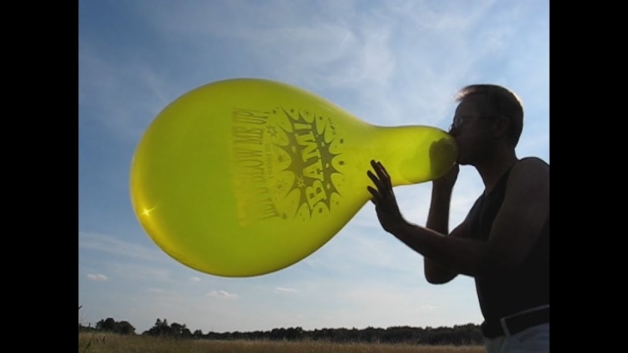 balloon blow to pop Qualatex 16” YouTube
