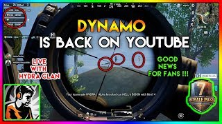 DYNAMO is back on YOUTUBE || HYDRA clan Latest Chicken Dinner || Highlight #44