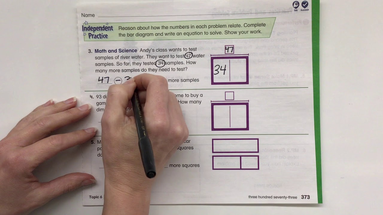 2nd grade math lesson 6-9 - YouTube
