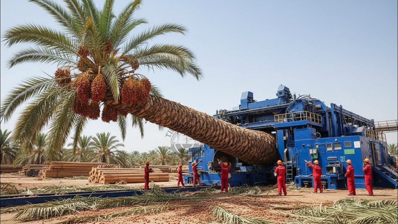 From Giant Palm Tree to Luxury Furniture: 10,000 Giant Trees Per Day (Full Complete Process)