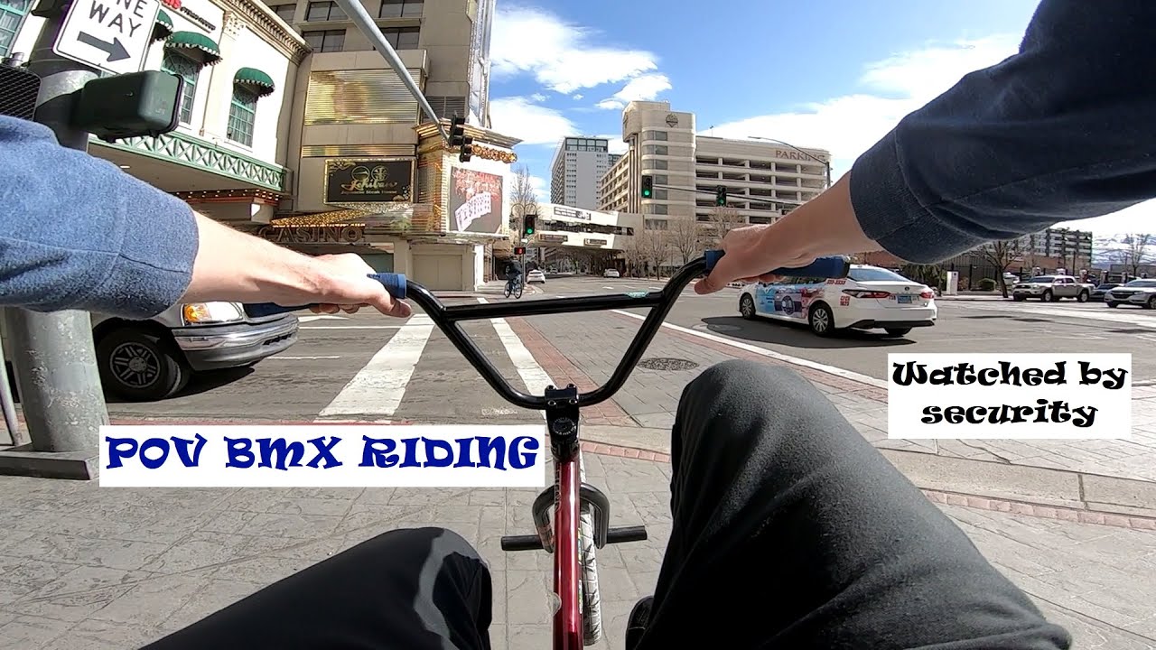 POV BMX riding in midtown Reno NV YouTube