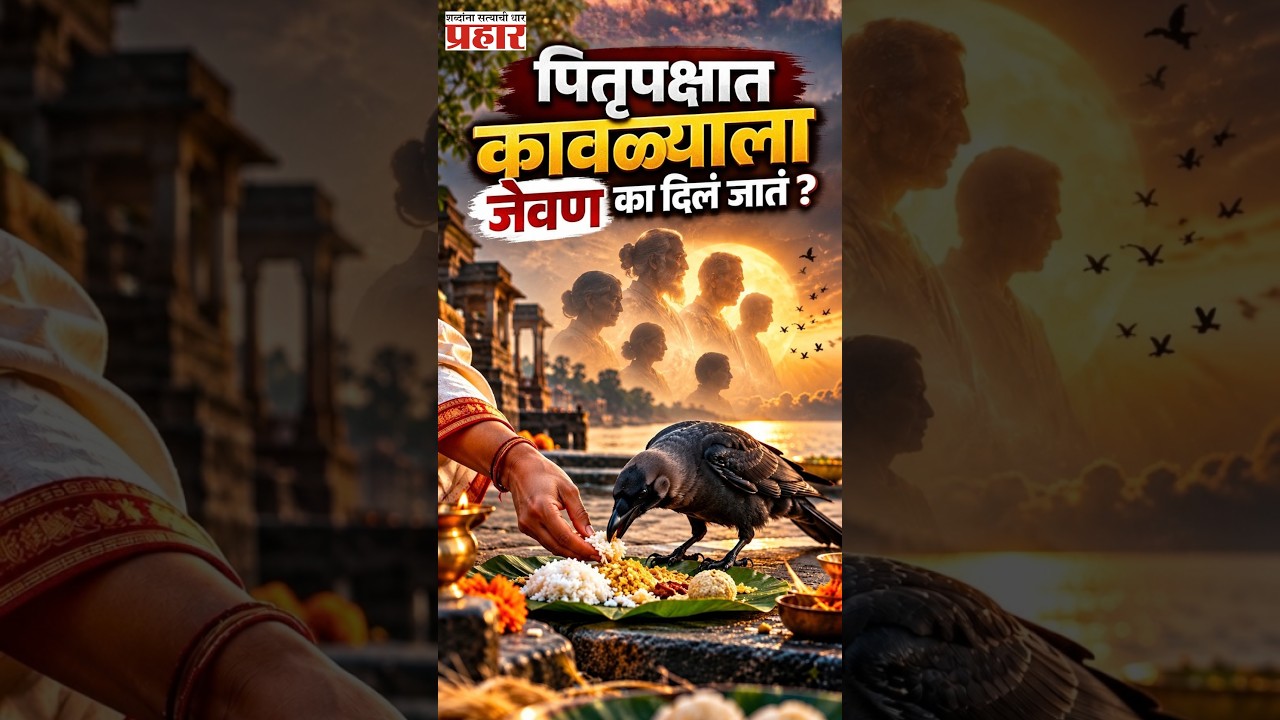 Pitru Paksha | कावळा आणि पितरांचा संबंध काय ? जाणून घ्या पौराणिक कथा | Feeding The Crow