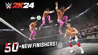 WWE 2K24: 50  Coolest NEW Finishers and Moves!
