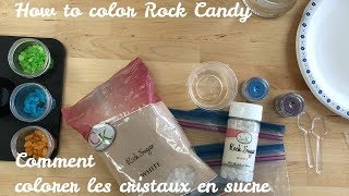 How to color Rock Sugar Candy for Geode Cakes