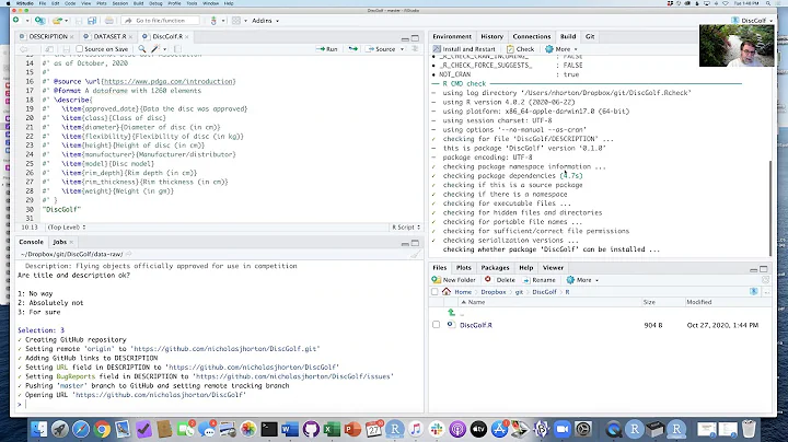 Creating a data package in RStudio using devtools (class example from STAT495F20)