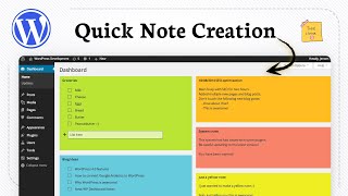 How to add a note in WordPress (Quick Reminder) Update