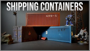 Build Miniature Shipping Containers for Wargaming Terrain and Tabletop Games