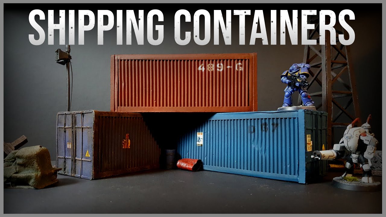 Build Miniature Shipping Containers for Wargaming Terrain and Tabletop