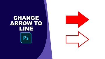 how to change arrow to line in photoshop