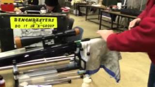 Benchrest cleaning during match by Carlos Pacheco