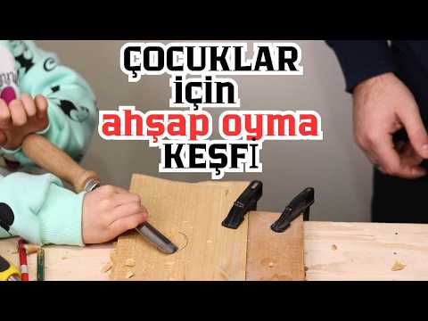 ÇOCUKLAR İÇİN AHŞAP OYMA HOBİSİ | Minik Ellerle Güvenli Ahşap Sanatı | Ahşapla İlk Tanışma