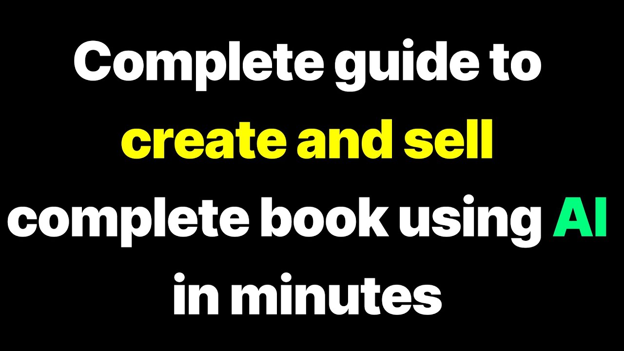 How to Create 100+ eBooks FREE with AI & Make Money Online (Step-by ...