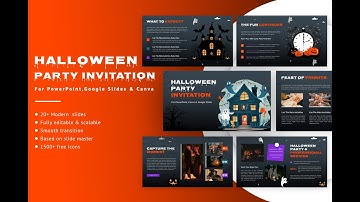 Halloween Party invitation Presentation Template