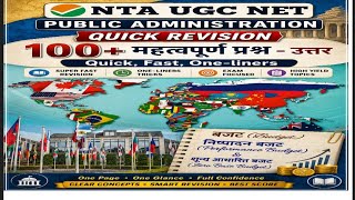 UGC NET Public Administration most Important 50 Q/A with explanation#importantquestions #ugcnet2026