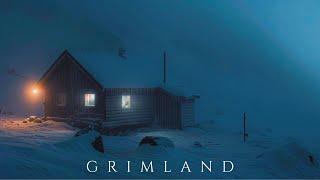 Grimland | Snowstorm in Deep Dark Ambient Sound | Relaxing Sleep Atmosphere