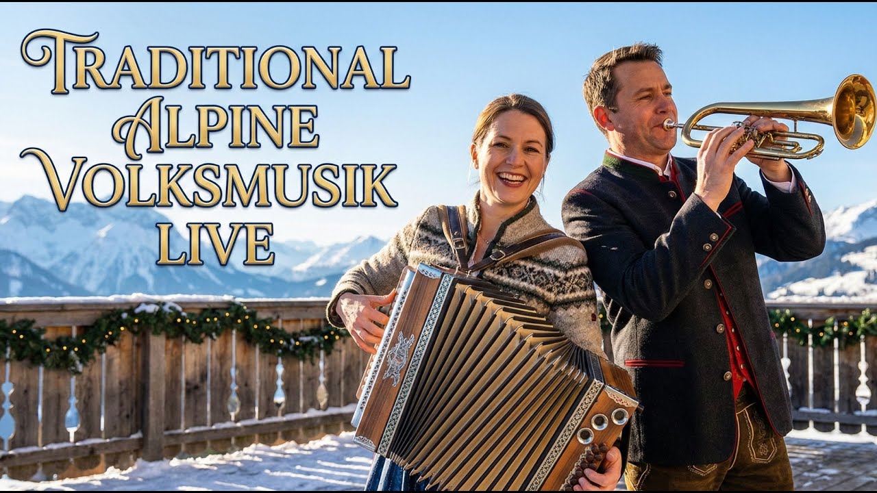 🎷❄️ Traditional Alpine Volksmusik Live — German Schlager & Folk from Bavaria 🎵